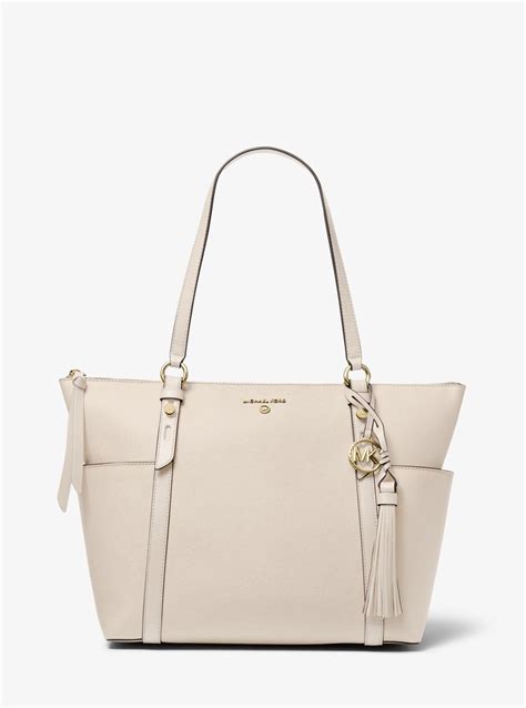 michael kors top zip saffiano leather tote|Michael Kors signature sullivan.